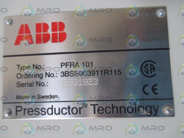 ABB PFRA 101 PRESSDUCTOR CONTROLLER  NSNP