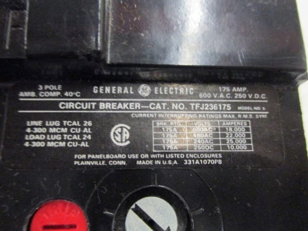 GENERAL ELECTRIC TFJ236175 CIRCUIT BREAKER  NSMP