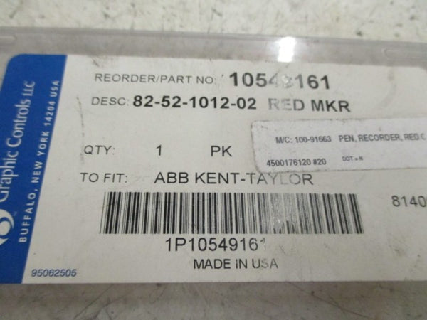 ABB KENT TAYLOR 82-52-1012-02 PEN RECORDER  NSMP