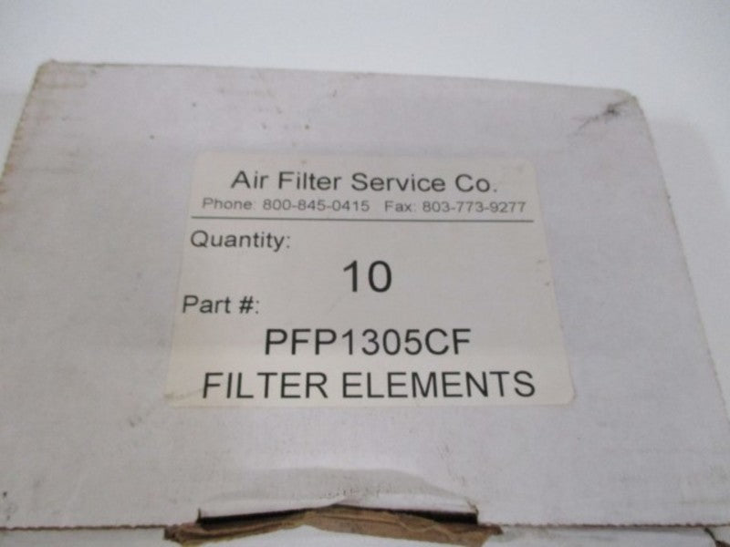 AIR FILTER SERVICE CO PFP1305CF FILTER ELEMENTS  NSMP