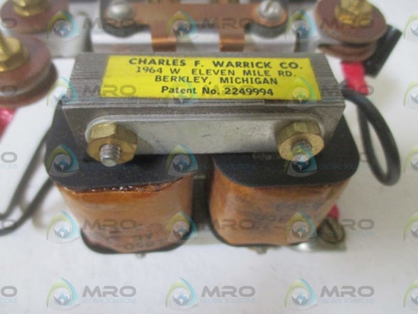 CHARLES WARRICK CO. TYPE 202 RELAY  NSMP