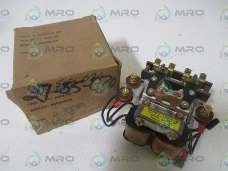 CHARLES WARRICK CO. TYPE 202 RELAY  NSMP