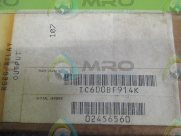 FANUC IC600BF914K REED RELAY OUTPUT MODULE  NSFS