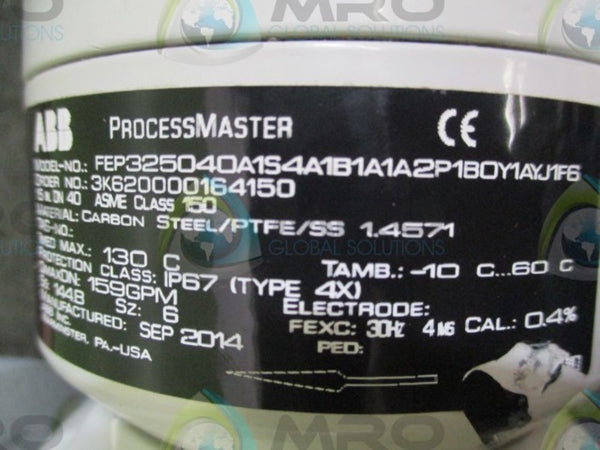 ABB FEP325040A1S4A1B1A1A2P1B0Y1AYJ1F6 PROCESSMASTER  NSNP