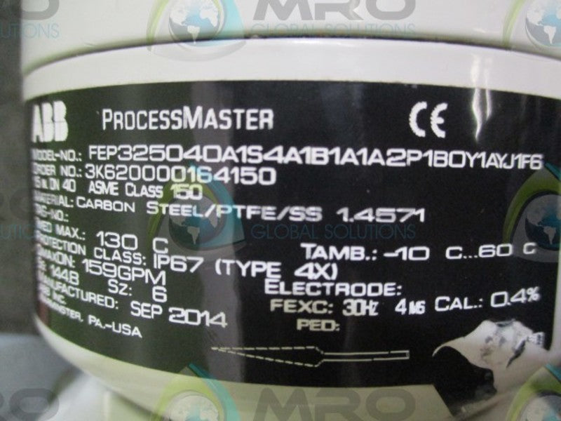 ABB FEP325040A1S4A1B1A1A2P1B0Y1AYJ1F6 PROCESSMASTER  NSNP