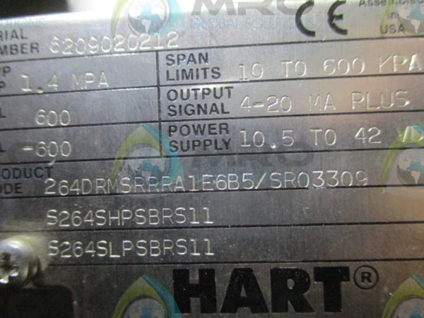 ABB 264DRMSRRRA1E6B5/SR03309 PRESSURE TRANSMITTER  NSNP