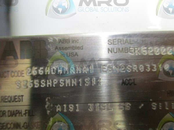 ABB 266HOHMRMA1 E6N2SR03310 PRESSURE TRANSMITTER  NSNP