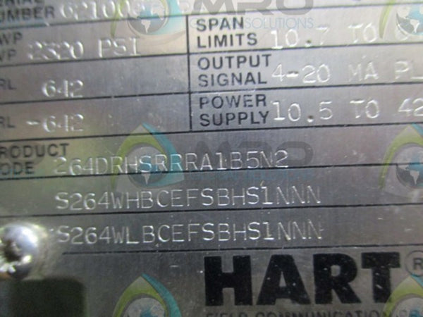 ABB 264DRHSRRRA1B5N2 PRESSURE TRANSMITTER  NSNP