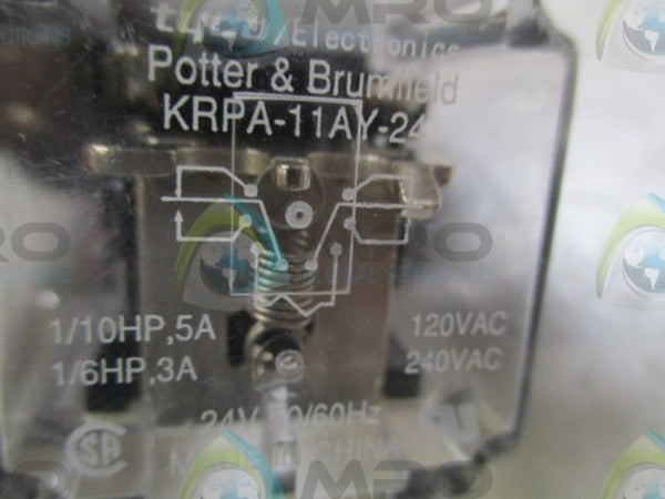POTTER & BRUMFIELD KRPA-11AY-24 RELAY  NSNP