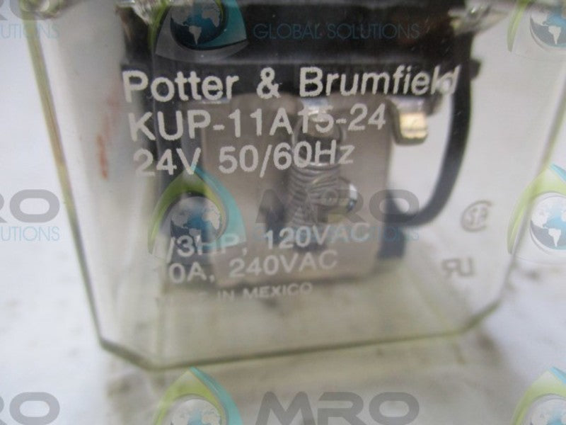 POTTER & BRUMFIELD KUP-11A15-24 RELAY 24V  NSNP