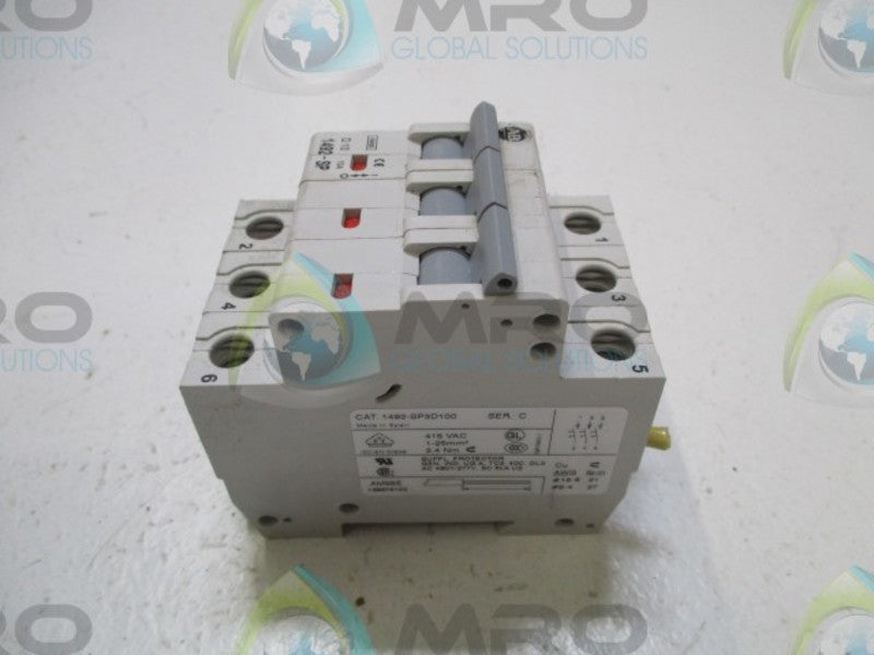 ALLEN BRADLEY 1492-SP3D100 SER. C CIRCUIT BREAKER  UNMP
