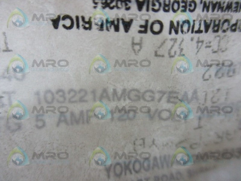 YOKOGAWA 103221AMGG7EAA METER (AS-PICTURED)  NSNP