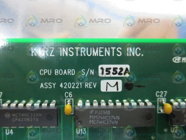 KURZ INSTRUMENTS 420221 CPU BOARD  NSMP