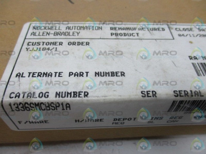 ALLEN BRADLEY 1336S-MCB-SP1A SER. A REMAN