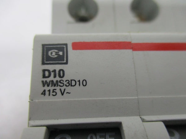 CUTLER HAMMER WMS3D10 CIRCUIT BREAKER 10A 415V  UNMP