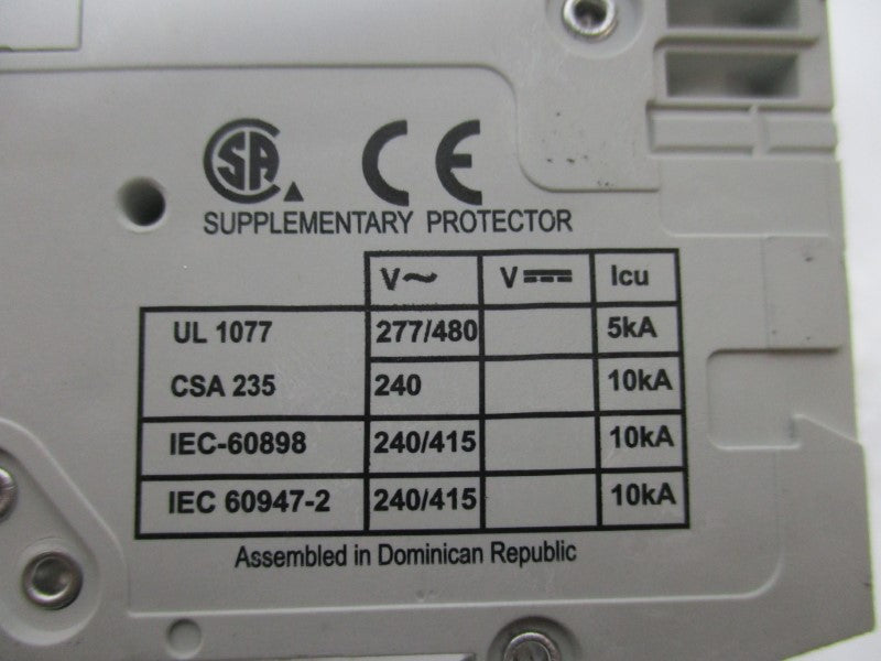 CUTLER HAMMER WMS3D10 CIRCUIT BREAKER 10A 415V  NSMP