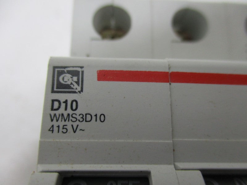 CUTLER HAMMER WMS3D10 CIRCUIT BREAKER 10A 415V  NSMP
