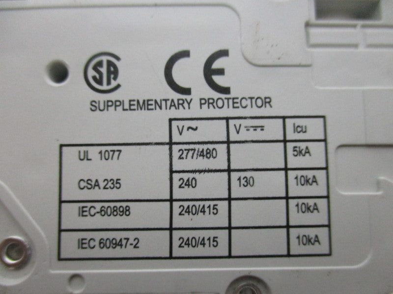 CUTLER HAMMER WMS2D02 CIRCUIT BREAKER 2A 415V  NSMP