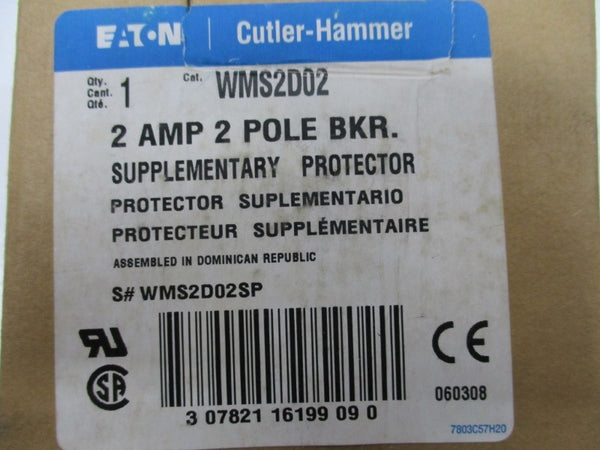 CUTLER HAMMER WMS2D02 CIRCUIT BREAKER 2A 415V  NSMP
