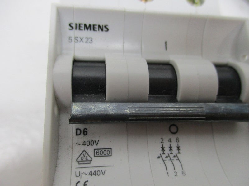 SIEMENS 5SX2-320-7 CIRCUIT BREAKER 6A 480V  NSNP