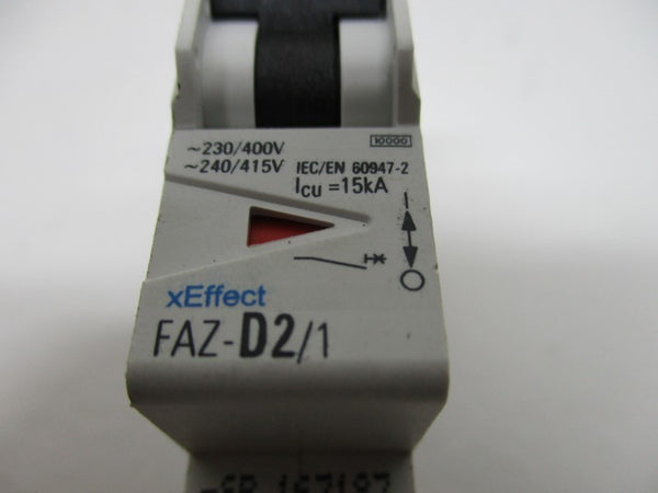 EATON FAZ-D2/1-SP CIRCUIT BREAKER 2A 415V  UNMP