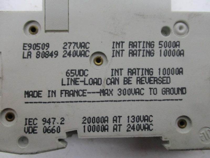 MERLIN GERIN 24425 CIRCUIT BREAKER 1A 277V  UNMP