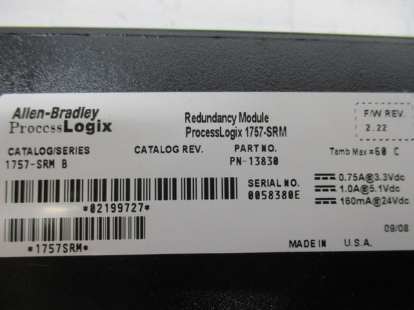 ALLEN BRADLEY 1757-SRM SER. B F/W 2.22 NSMP