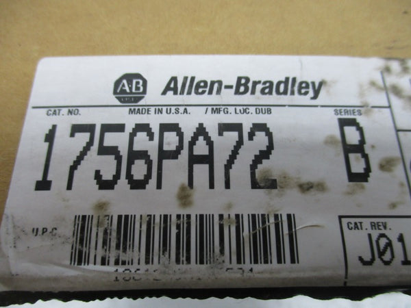 ALLEN BRADLEY 1756-PA72 SER. B 24VDC 2.8A NSMP
