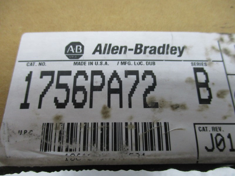 ALLEN BRADLEY 1756-PA72 SER. B 24VDC 2.8A NSMP