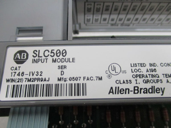 ALLEN BRADLEY 1746-IV32 SER. D 15-30VDC NSMP