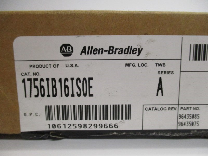 ALLEN BRADLEY 1756-IB16ISOE SER. A F/W 1.6 NSMP