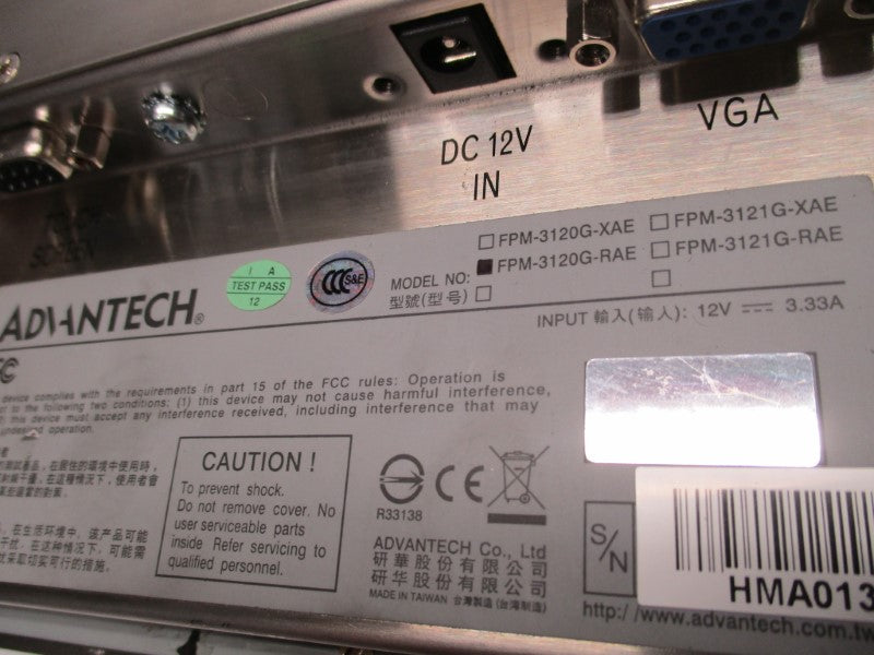 ADVANTECH FPM-3120G-RAE 12V UNMP