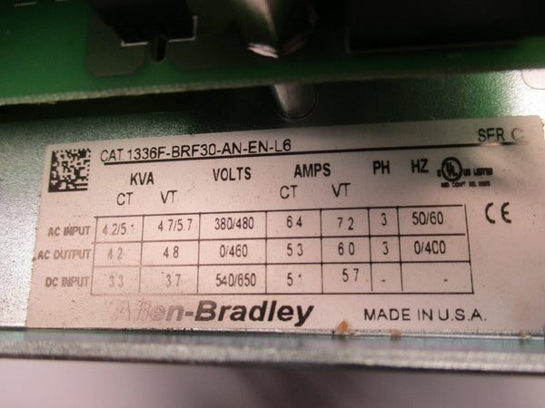 ALLEN BRADLEY 1336F-BRF30-AN-EN-L6 SER. C NSMP