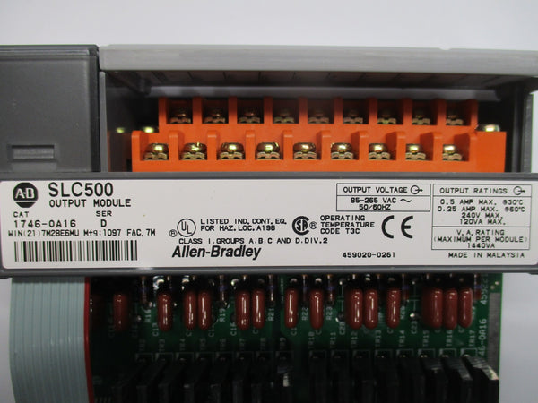 ALLEN BRADLEY 1746-OA16 SER. D 85-265VAC NSNP