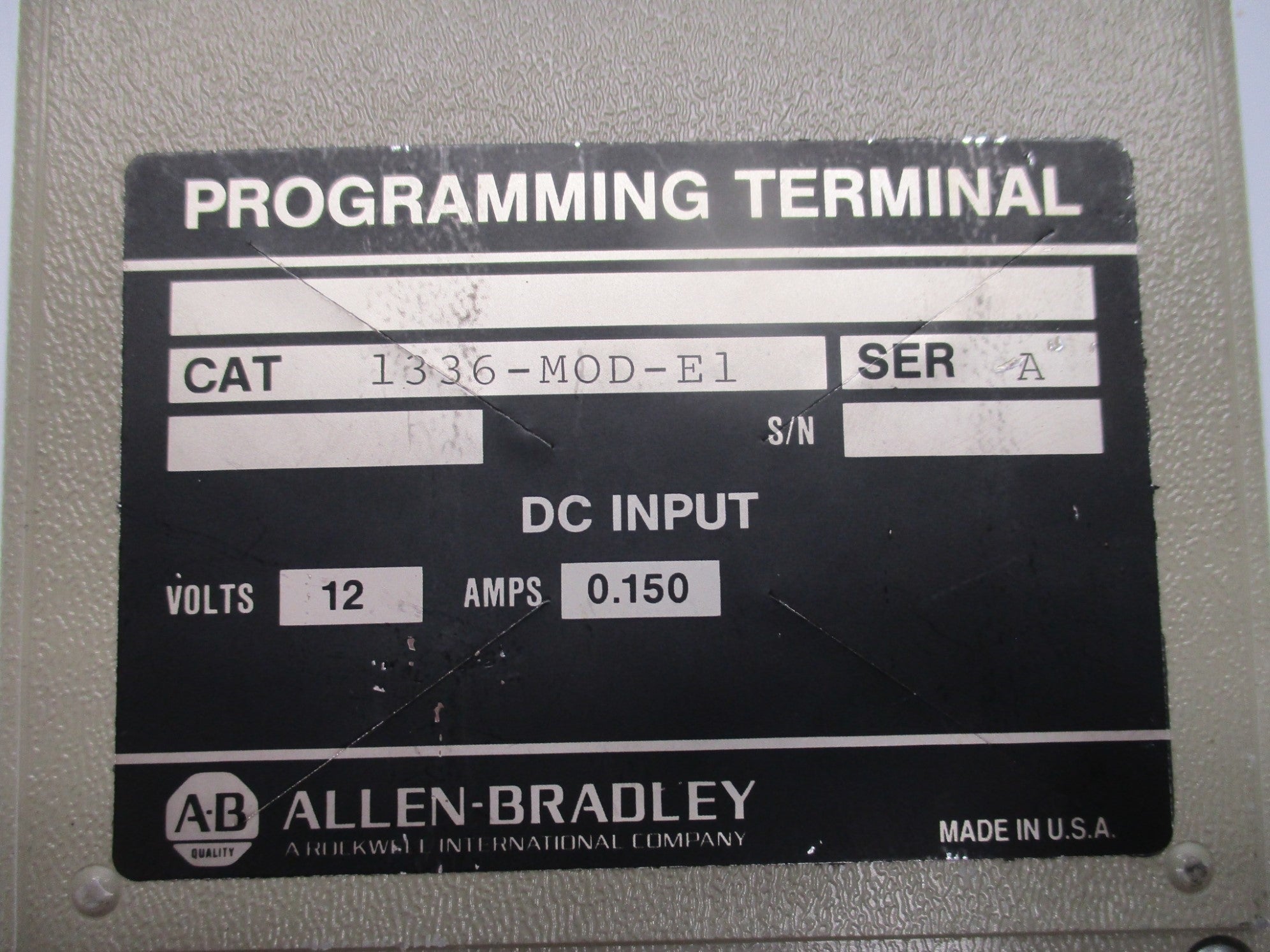 ALLEN BRADLEY 1336-MOD-E1 SER. A UNMP