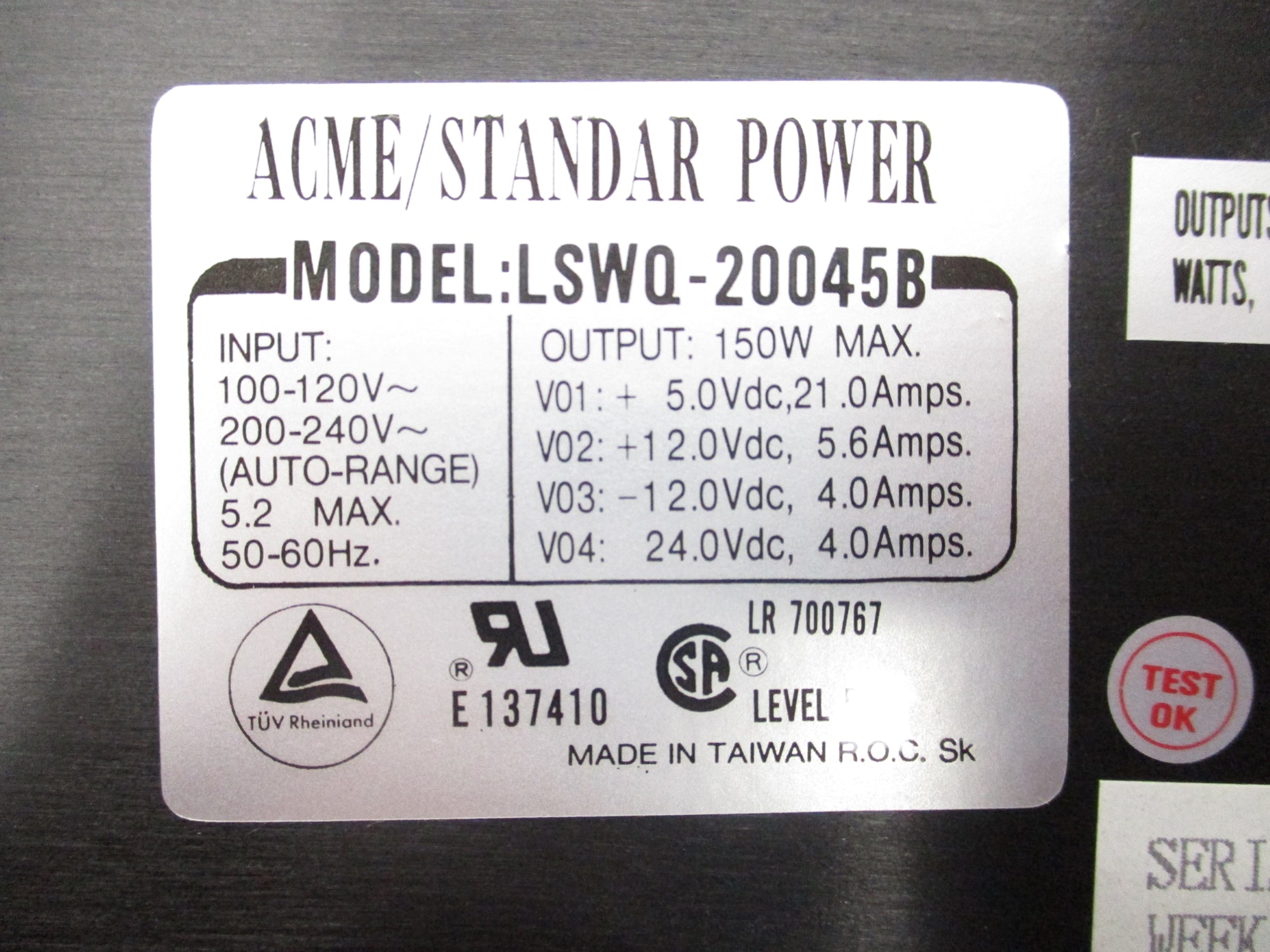 ACME LSWQ-20045B NSNP