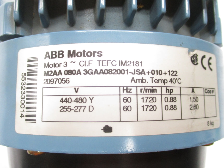 ABB M2AA080A3GAA082001-JSA+010+122 NSNP