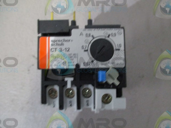 SPRECHER+SCHUH CT3-1.0 OVERLOAD RELAY  NSMP