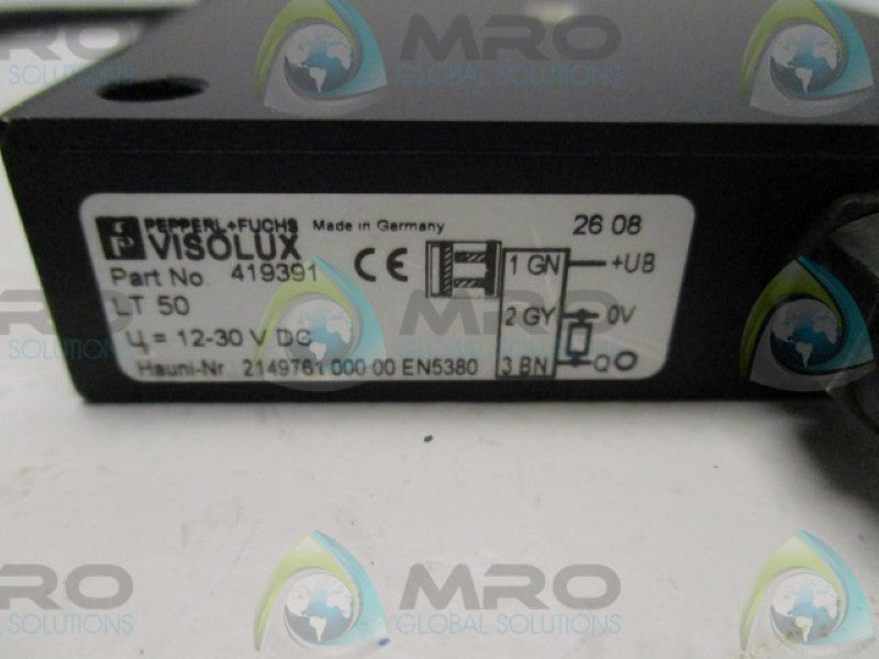 PEPPERL+FUCHS LT50 419391 PHOTOELECTRIC AUTOMATION SENSOR  NSNP
