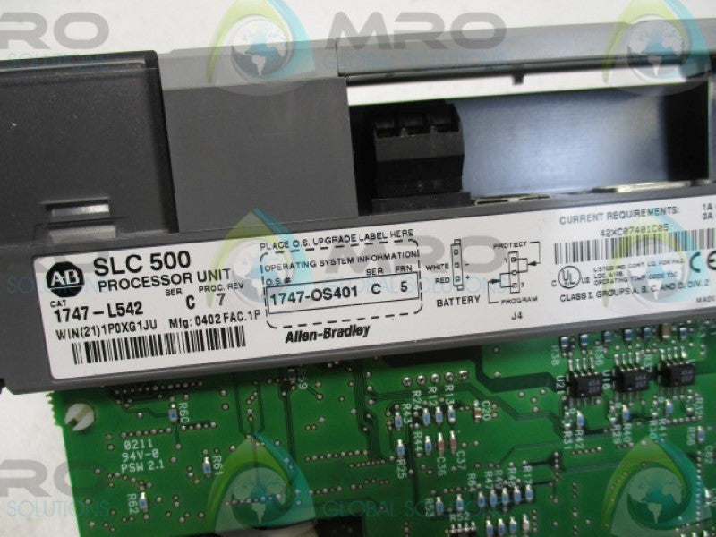 ALLEN BRADLEY 1747-L542 SER. C F/W 5 (NO BATTERY)  NSMP
