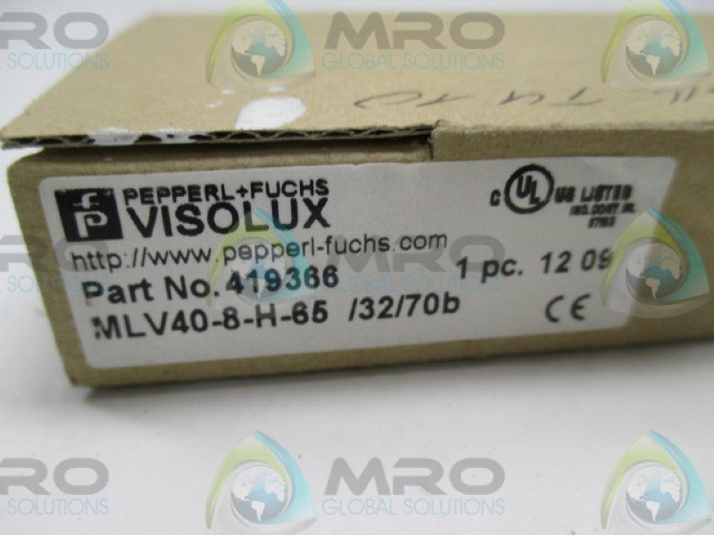PEPPERL+FUCHS VISOLUX  MLV40-8-H-65/37/70B 419366 SENSOR 10-30VDC  NSMP