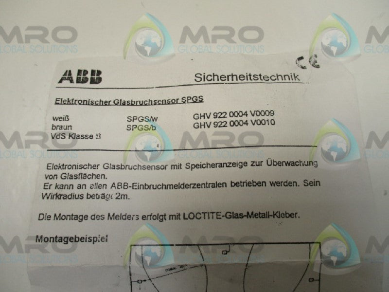 ABB GHV9220004V0009 SENSOR   NSNP