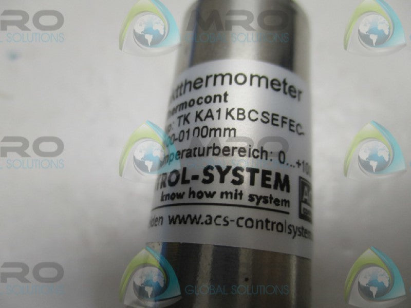 ACS CONTROLS SYSTEM TKKA1KBCSEFEC-0100-0100M THERMOMETER  NSNP