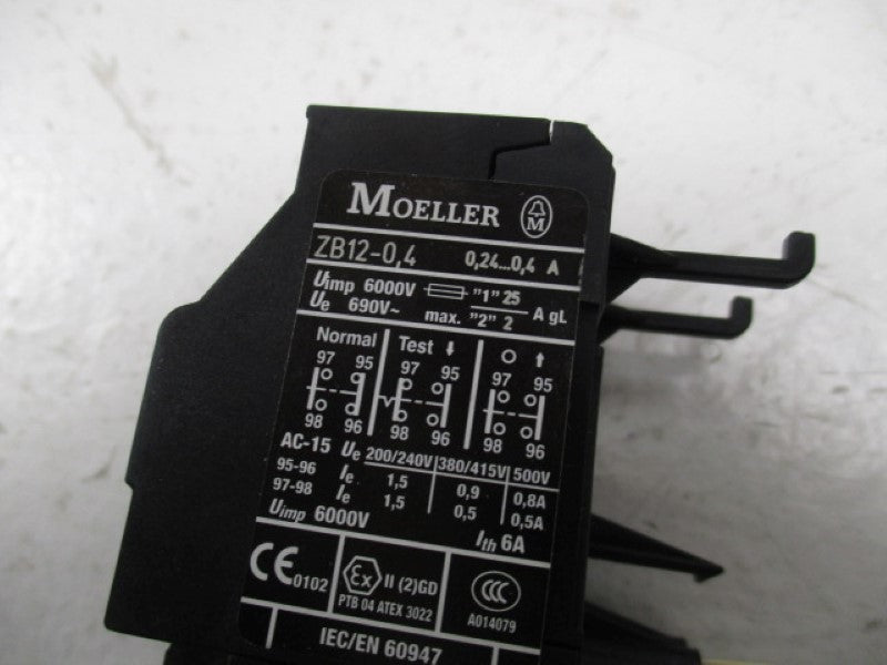 KLOCKNER MOELLER ZB12-0,4 OVERLOAD RELAY 0,24-0,4 A  NSMP
