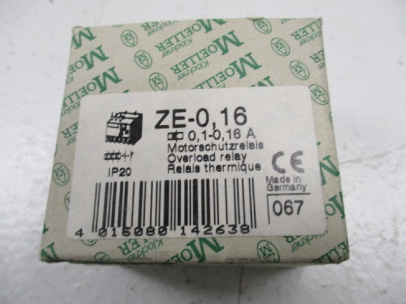 KLOCKNER MOELLER ZE-0,16 OVERLOAD RELAY 0,1-16A  NSMP