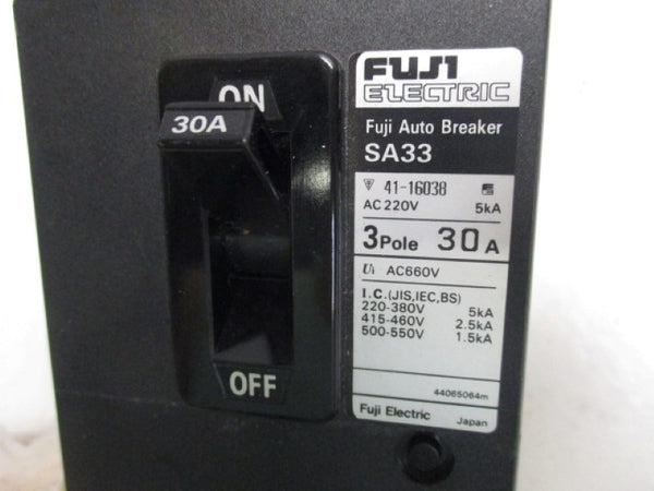 FUJI ELECTRIC SA33 AUTO BREAKER 3P 30A  NSNP