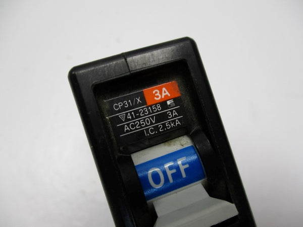 FUJI ELECTRIC CP31/X-3A CIRCUIT BREAKER 3A 250VAC  NSNP
