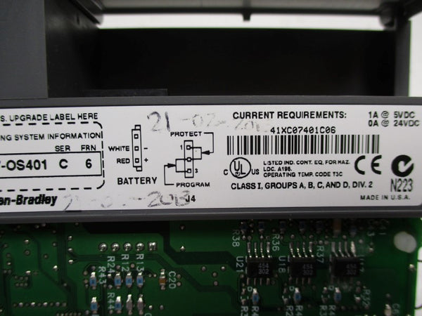 ALLEN BRADLEY 1747-L541 SER. C REV. 7 (W/KEY) UNMP