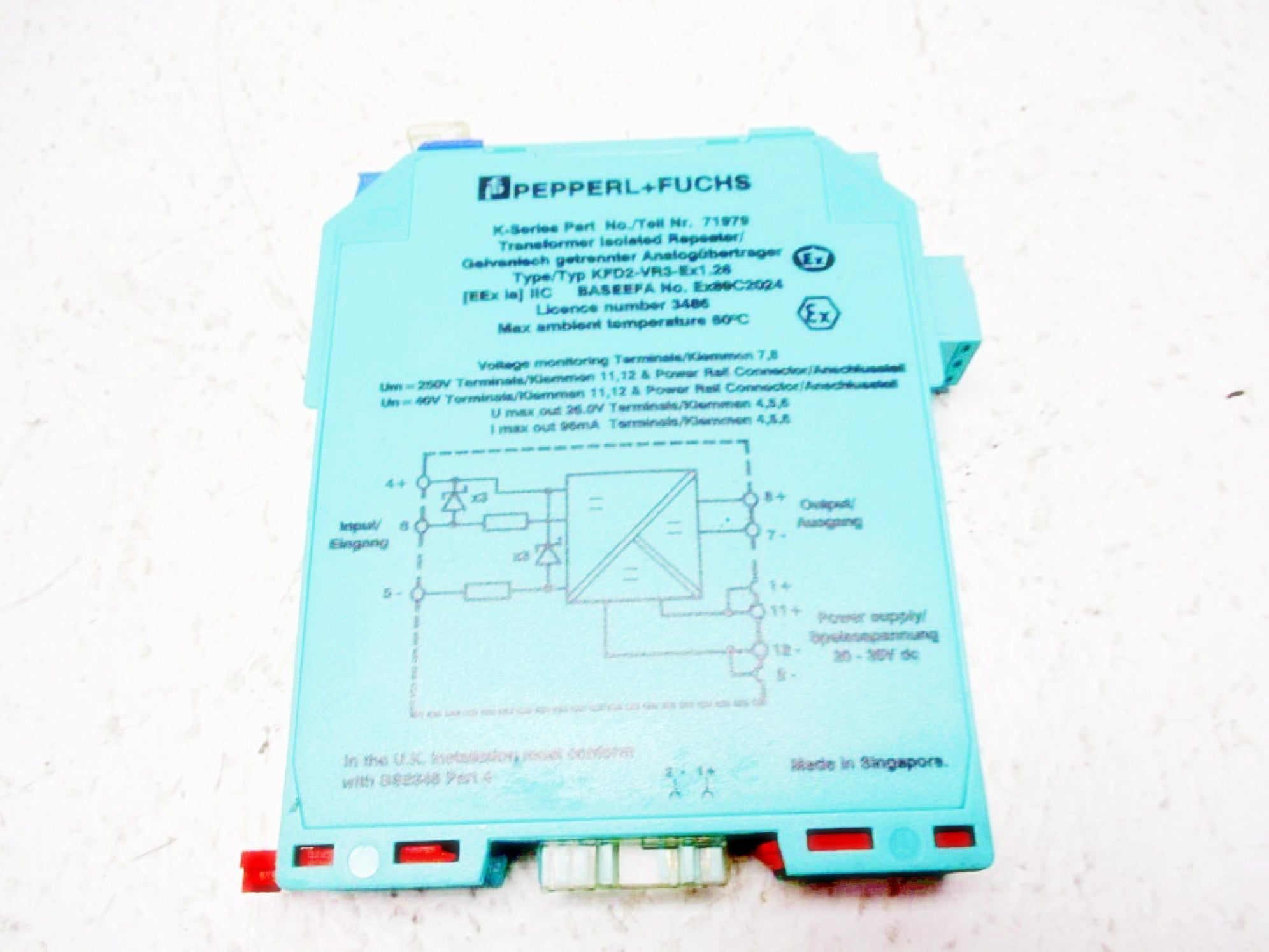 PEPPERL+FUCHS KFD2-VR3-EX1.26 (AS PICTURED) UNMP