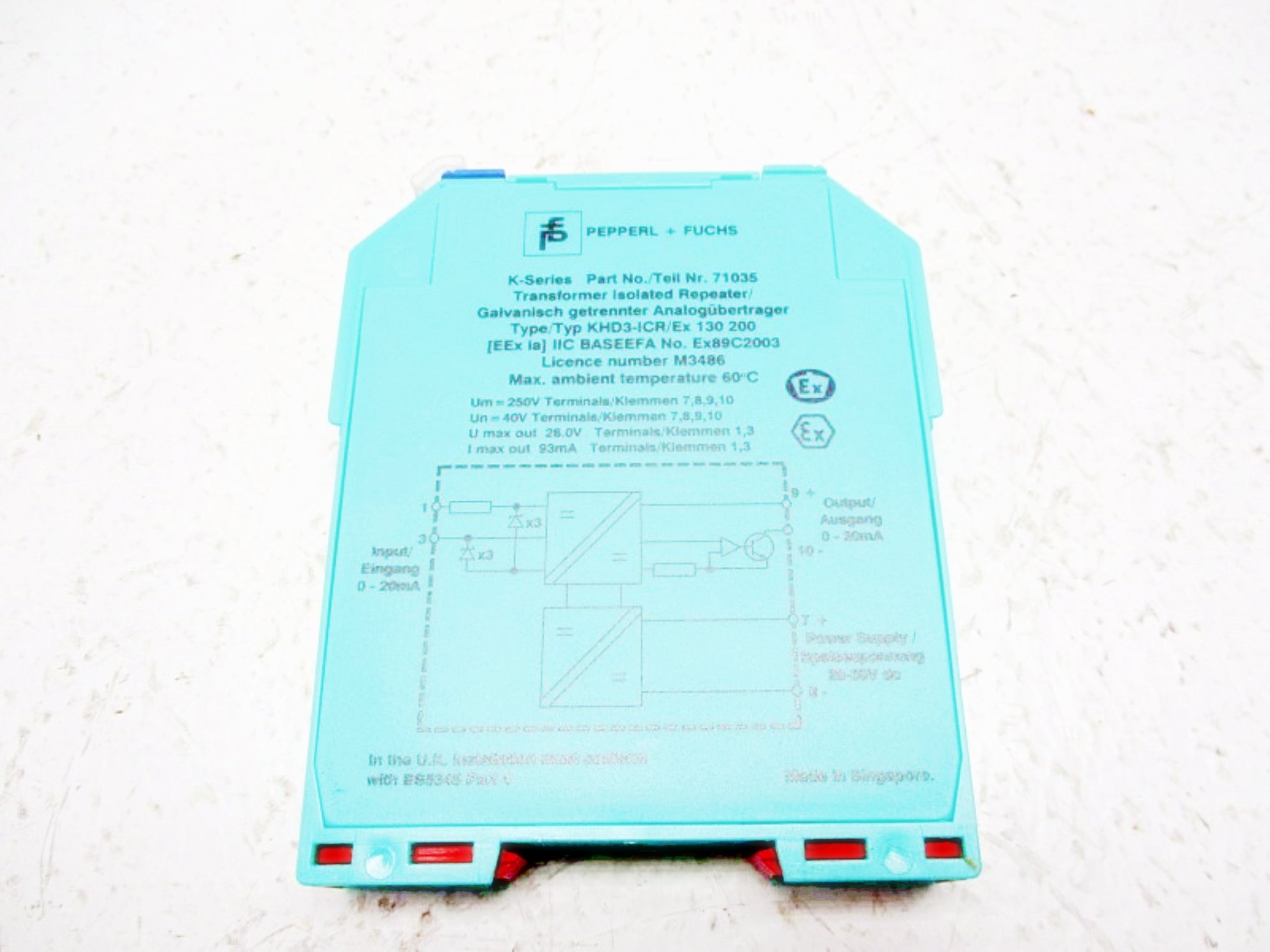 PEPPERL+FUCHS KHD3-ICR/EX-130-200 20-35VDC NSNP